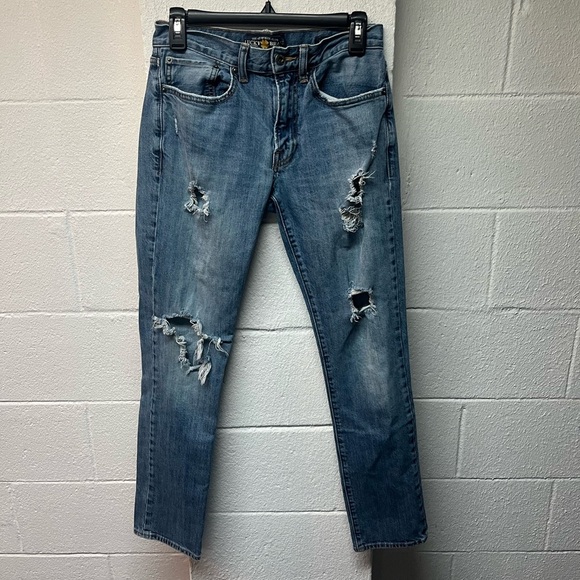 Men's Distressed Blue Jeans- Lucky Brand. Size 28 - Picture 1 of 5